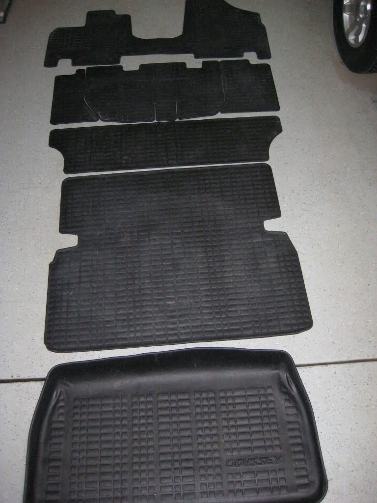 05+ Ody all weather rubber mats, cargo mat, cargo tray Honda Odyssey
