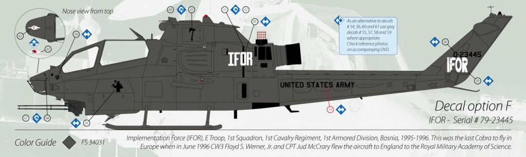 WW Decals 48-01 AH-1F-Last of the Army Cobra