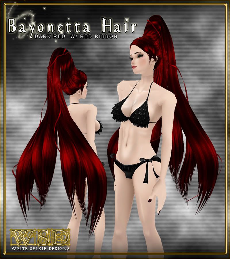 Bayonetta Dark Red Hair