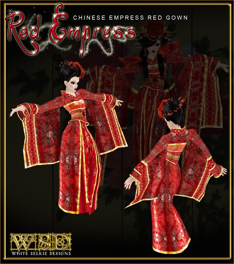 Chinese Empress Red Gown