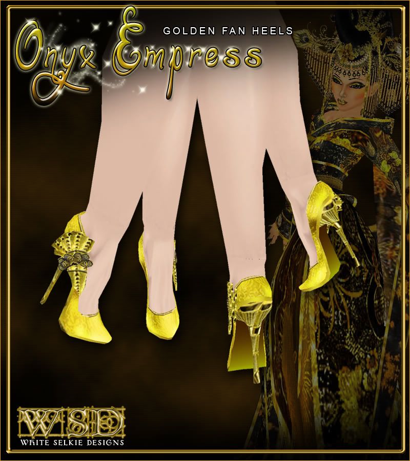 Empress Gold Fan Shoes