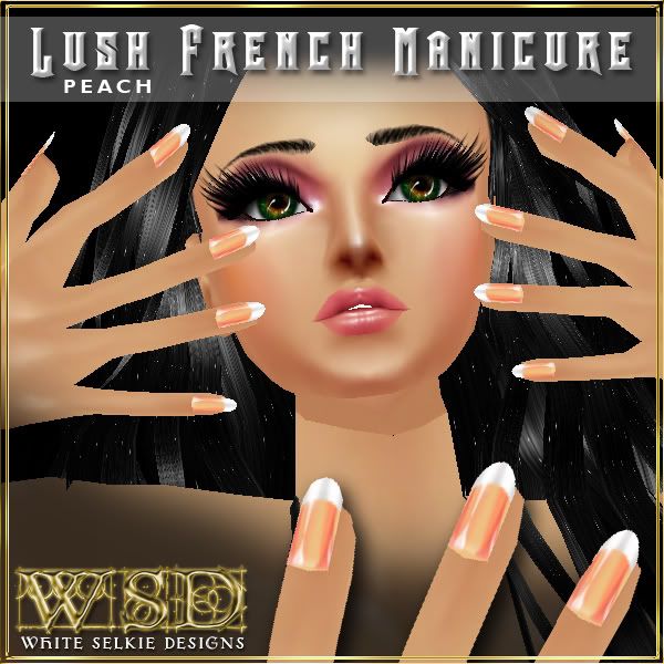 Lush Peach Manicure