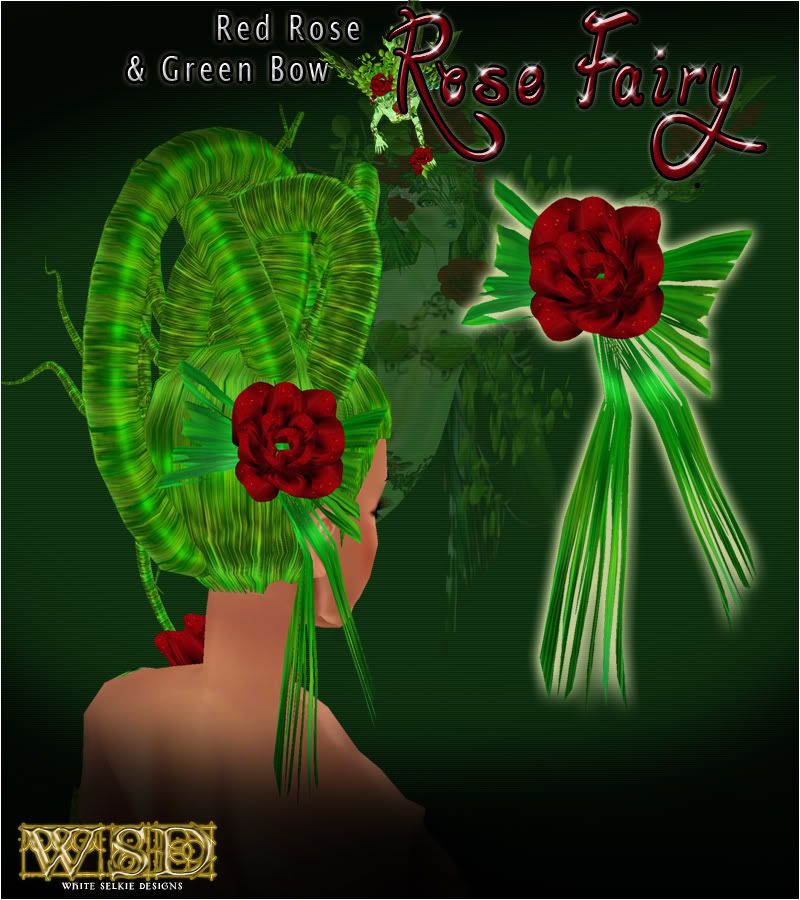 Red Rose & Green Bow