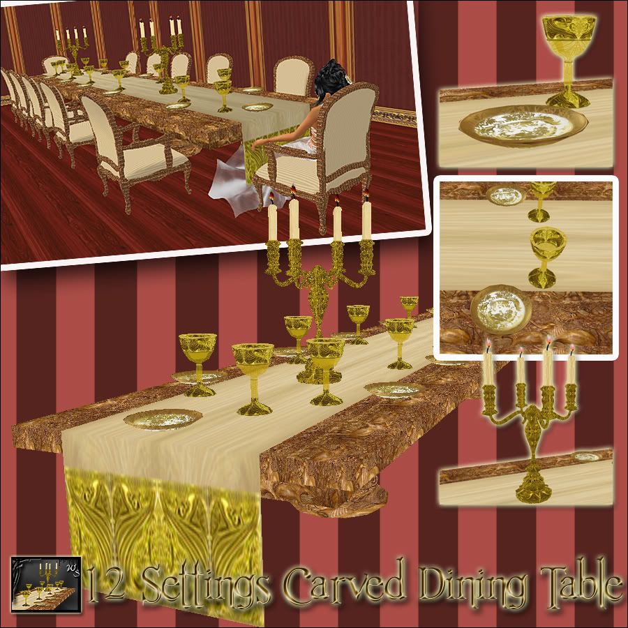 12 Settings Dining Table