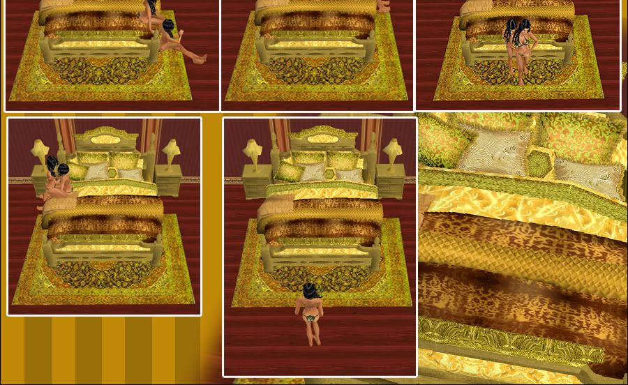antique dream gold bed