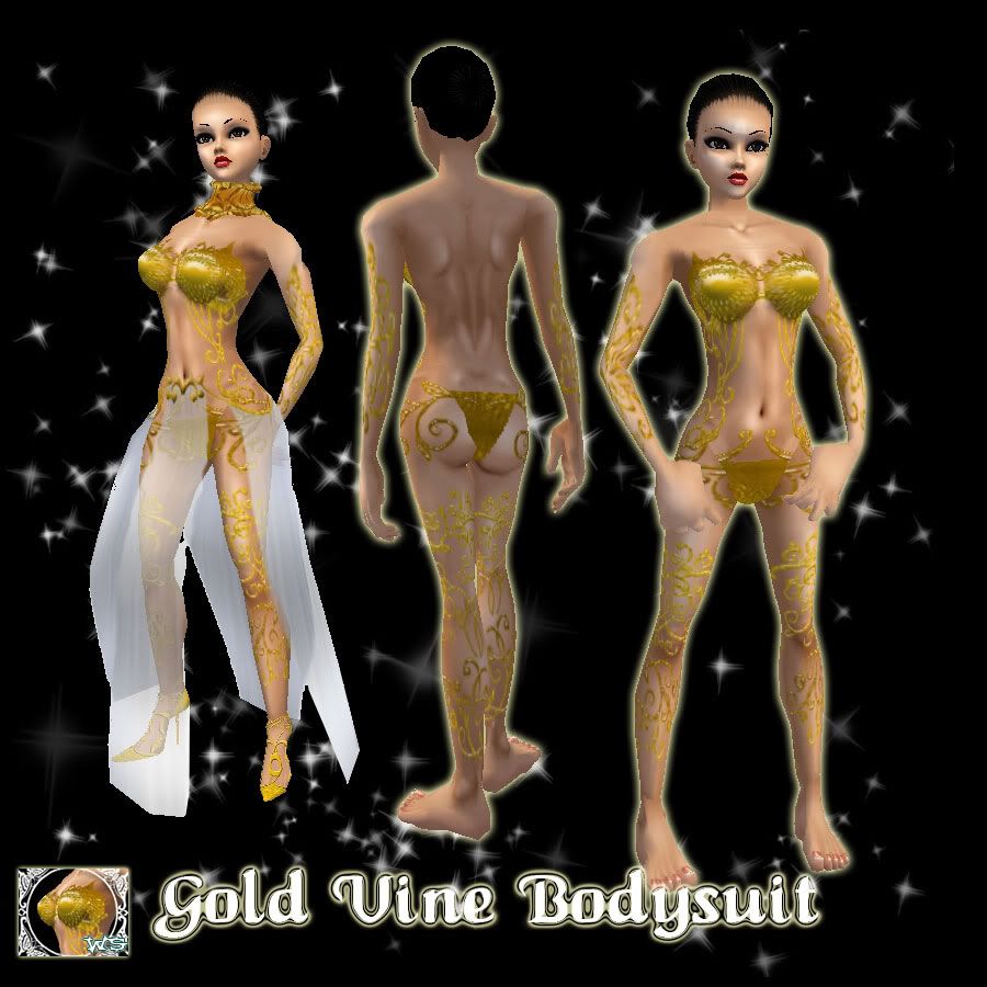gold vine bodysuit