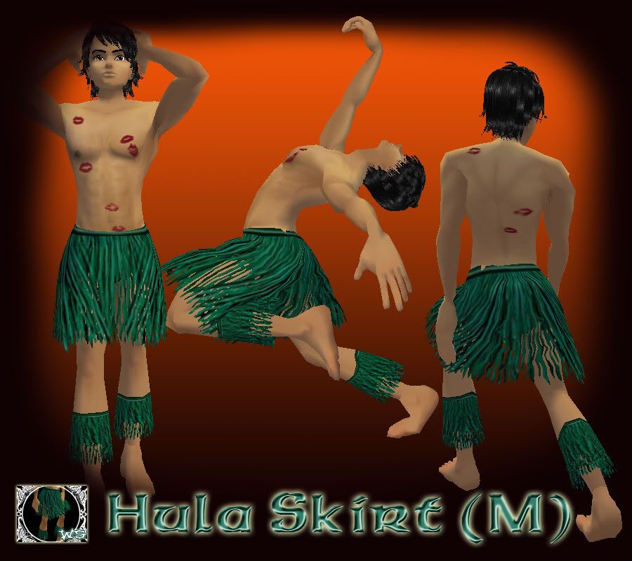 hula grass skirt male