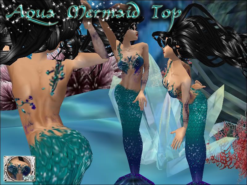 aqua mermaid top