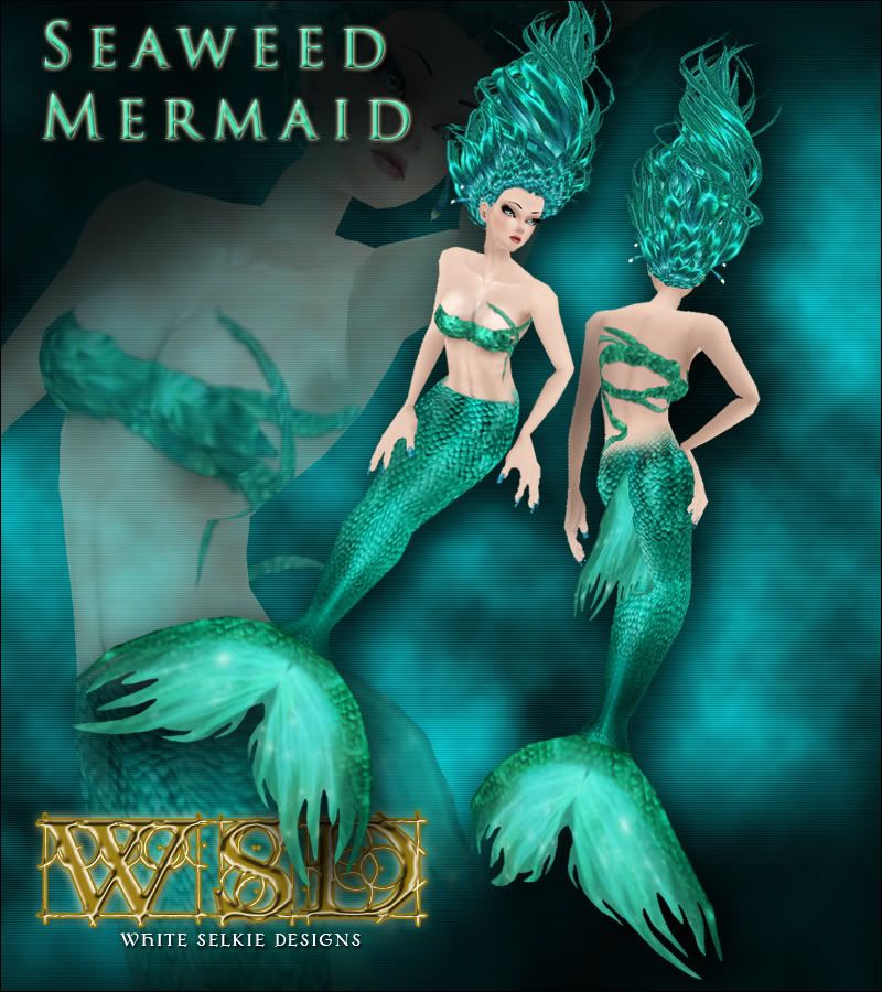 Aqua Seaweed Mermaid
