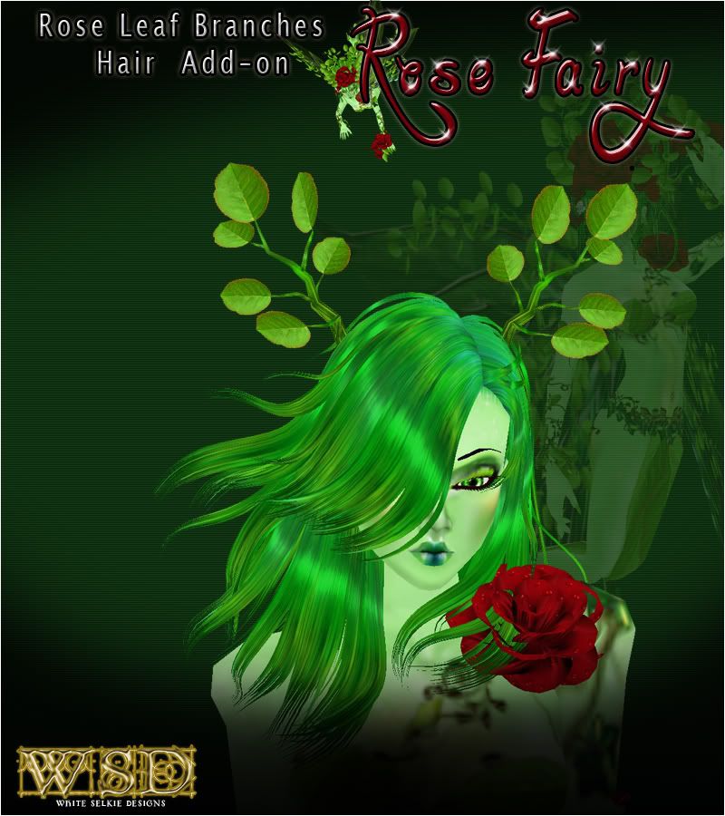 Addon  Hair Rose Branches
