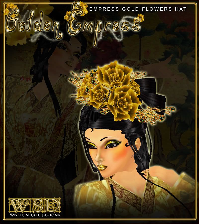 Empress Gold Flowers Hat