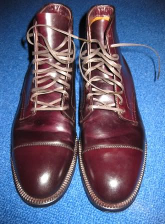 Cordovan Leather Boots