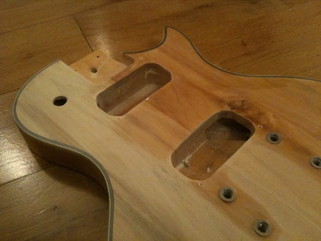 Stripping Guitar for tung oil finish by Bigyouth