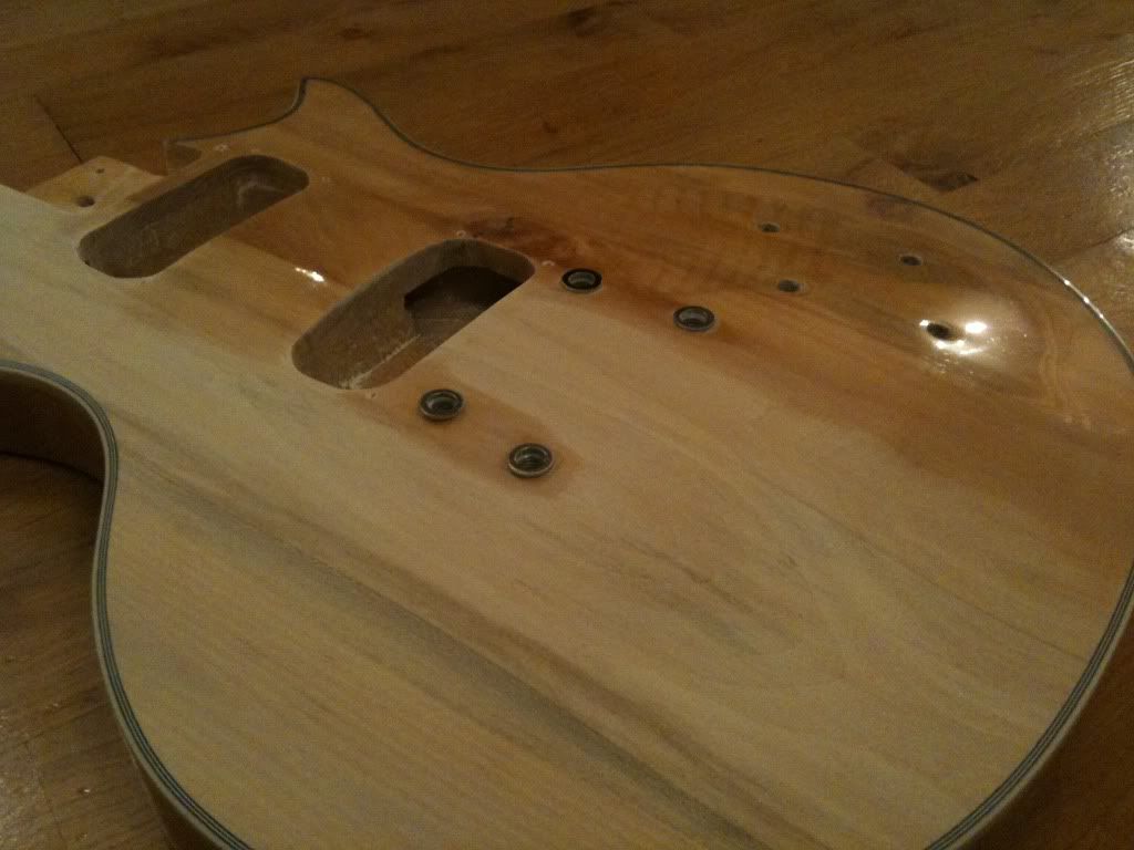 Stripping Guitar for tung oil finish by Bigyouth