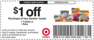 target baby food coupon