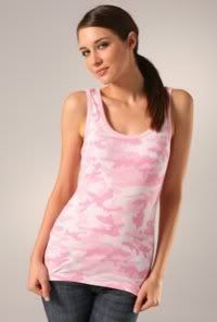Breast Cancer PINK Camouflage Tank