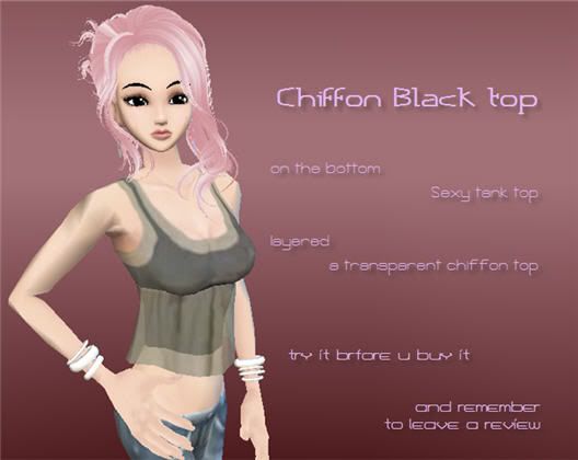 Chiffon black top