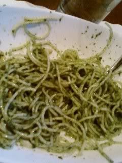 green pasta. revolting.