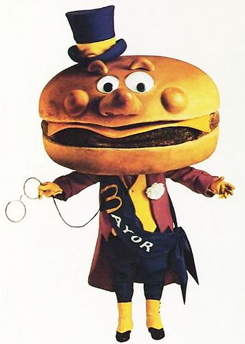 A picture of mcdonaldland character Mayor McCheese.