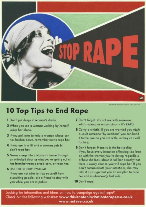 rape prevention image detailing ways to prevent rape that are about NOT RAPING SOMEONE
