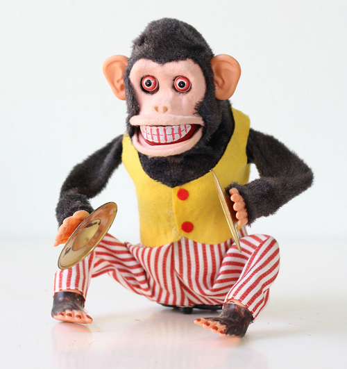 flinging monkey toy