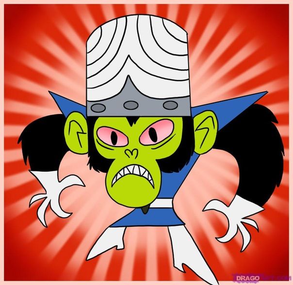 Mojo Jojo, the monkey genius from The Powerpuff Girls.