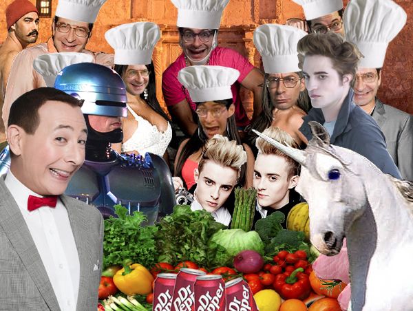 Robocop and Pee-wee visit Top Chef
