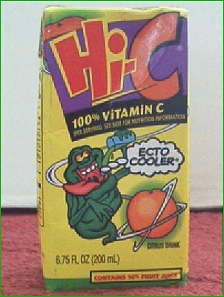 A drink box of Ecto Cooler.