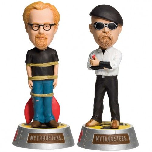 Mythbusters bobbleheads Open Wide Shut Up