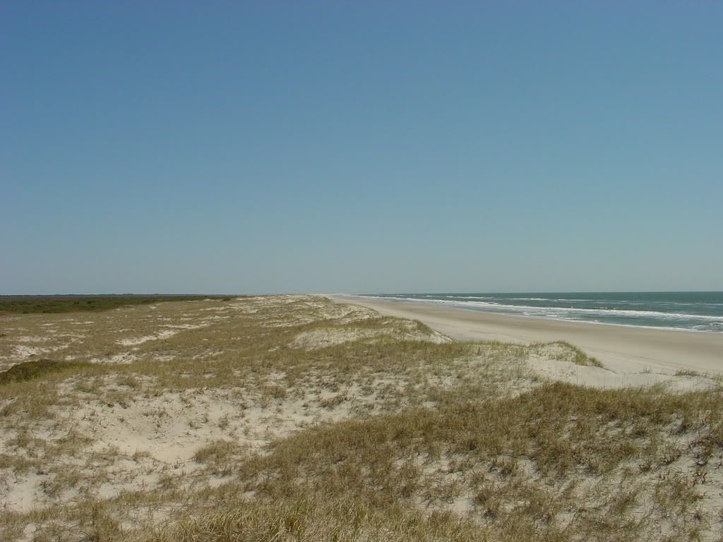 The barrier Island of Portsmouth is very isolated