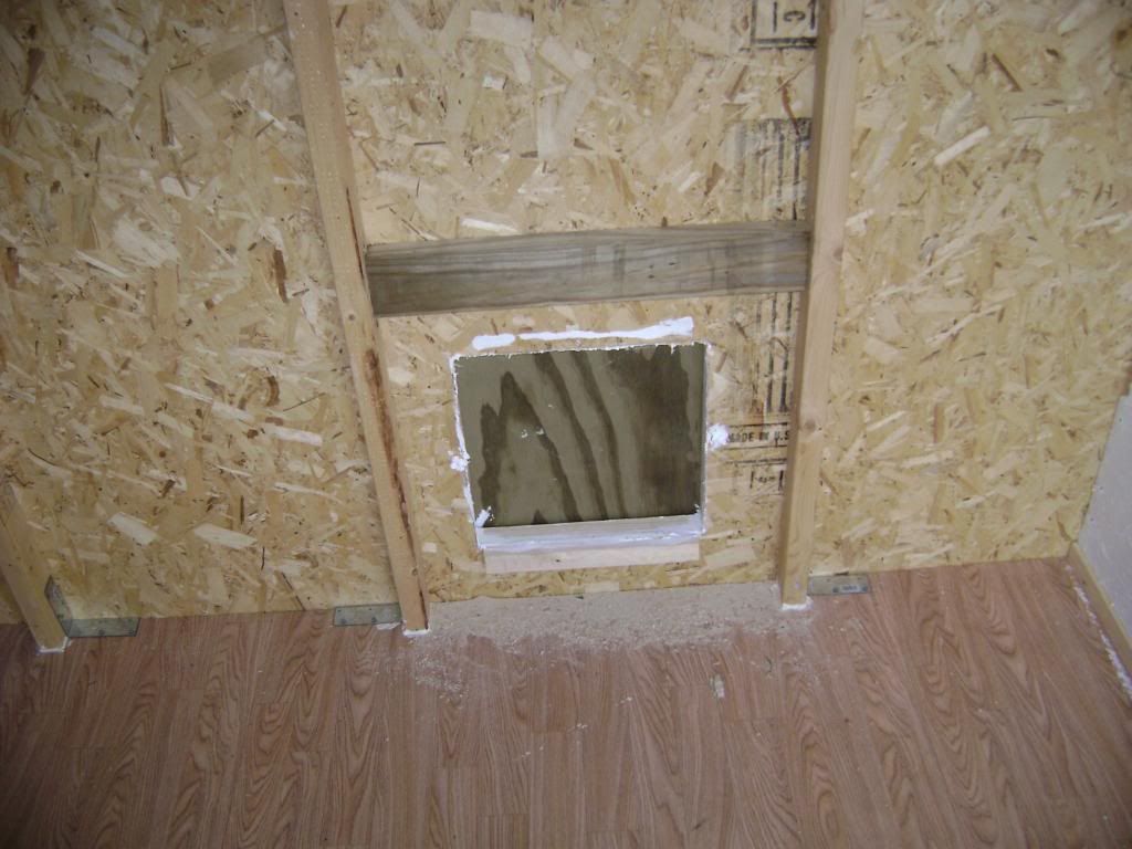 Inside of chicken's door