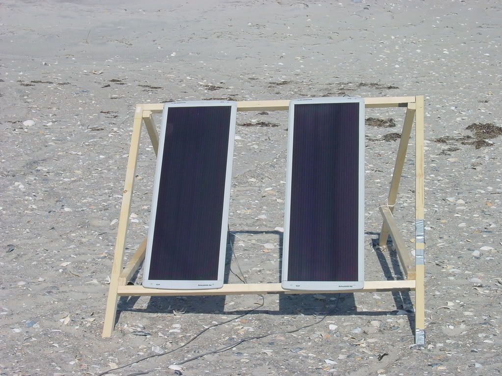 Quick and Dirty Improvised Solar Rack