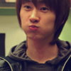 Hyukjae puffing cheeks! 