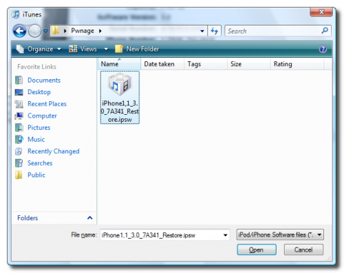 Select IPSW Select IPSW