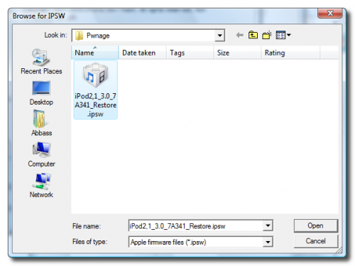 3.0 ispw firmware restore