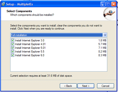 Multiple Versions of IE on same PC