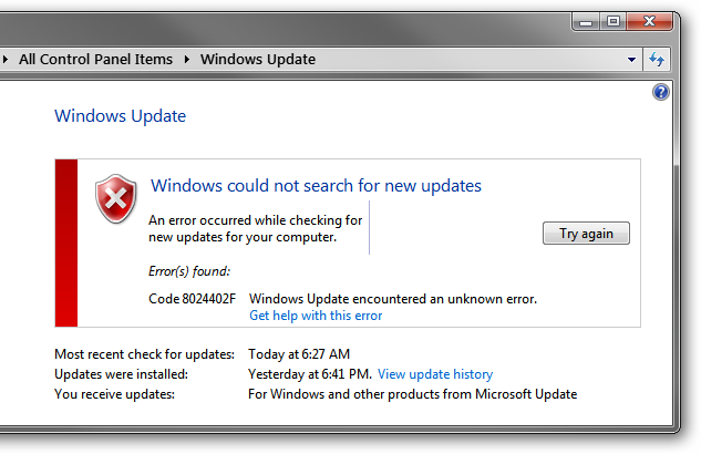 Allow ActiveX Traffic To Fix Windows Update Errors
