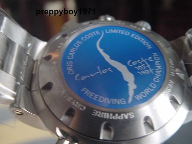 oris carlos coste limited edition freediving world champion