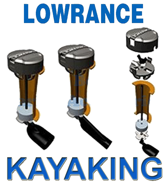 LOWRANCE KAYAK TRANSDUCER SCUPPER MOUNT Suits Mark Elite 4, 5, 7, HDS