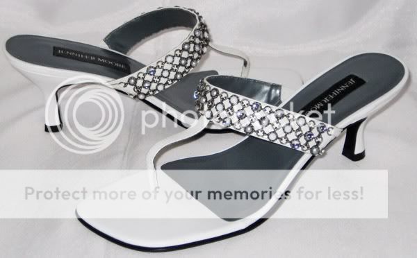 Jennifer Moore Allure Sandals White Color Womens Sz 8 M