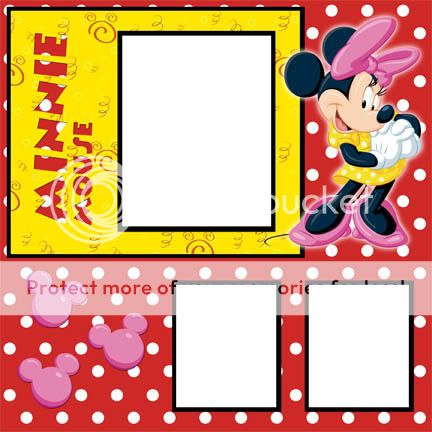 Disney Fab 5 Digital Scrapbook Premade Kit • 5 Pages  