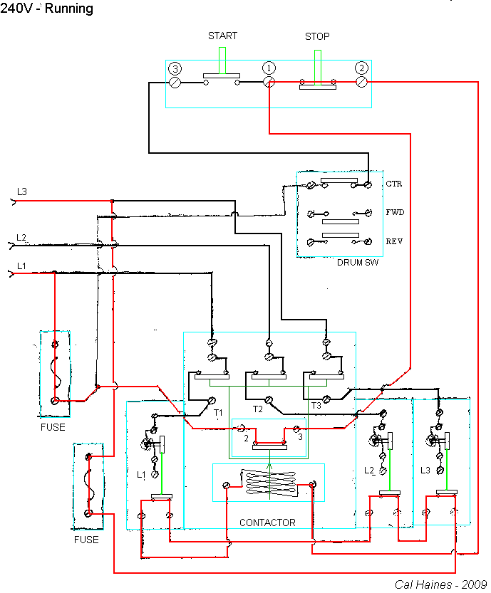10EE starting circuit with Allen-Bradley contactor